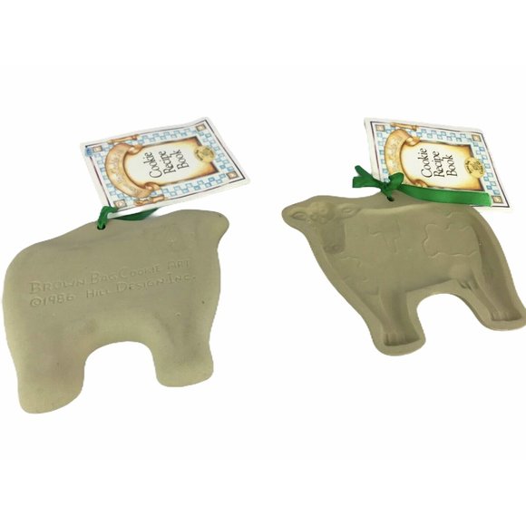 Set of 2 Brown Bag Cookie Art Cow Cookie Cutters - Picture 5 of 7